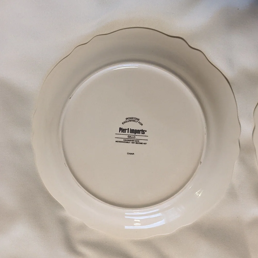 Pier 1 Gallo Rooster Salad Plates, Set Of Four